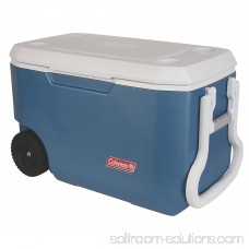 Coleman 62-Quart Xtreme 5-Day Heavy-Duty Cooler with Wheels, Blue 563183794